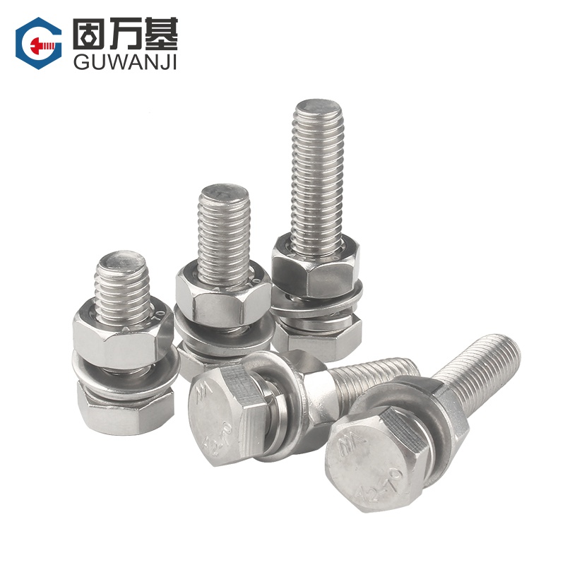 新品304 stainless steel hexagon screw nuet set large combina - 图1