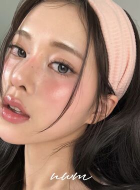 nwm(饰品)粉色发带ins韩系运动健身束发带newjeans百搭美式头带