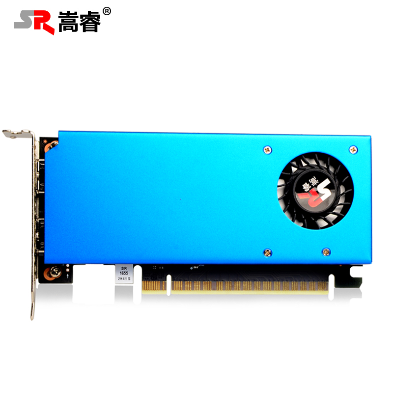 嵩睿GTX1650刀卡1050TI4G半高显卡1050 4G/GT1030/RX550单槽显卡 - 图0