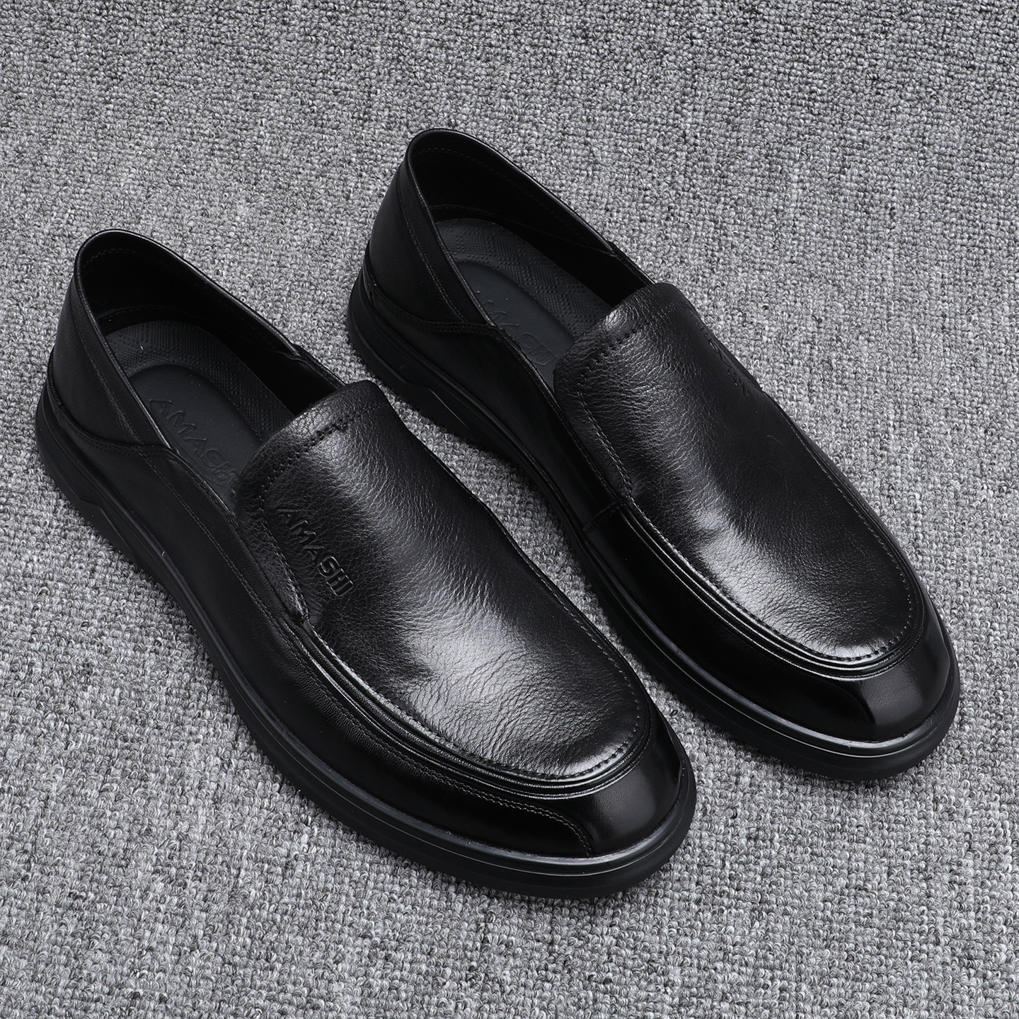 一脚蹬男鞋2026新款纯牛皮百搭透气商务休闲皮鞋软底轻便男乐福鞋,淘宝优惠券,粉丝福利购,淘宝优惠卷