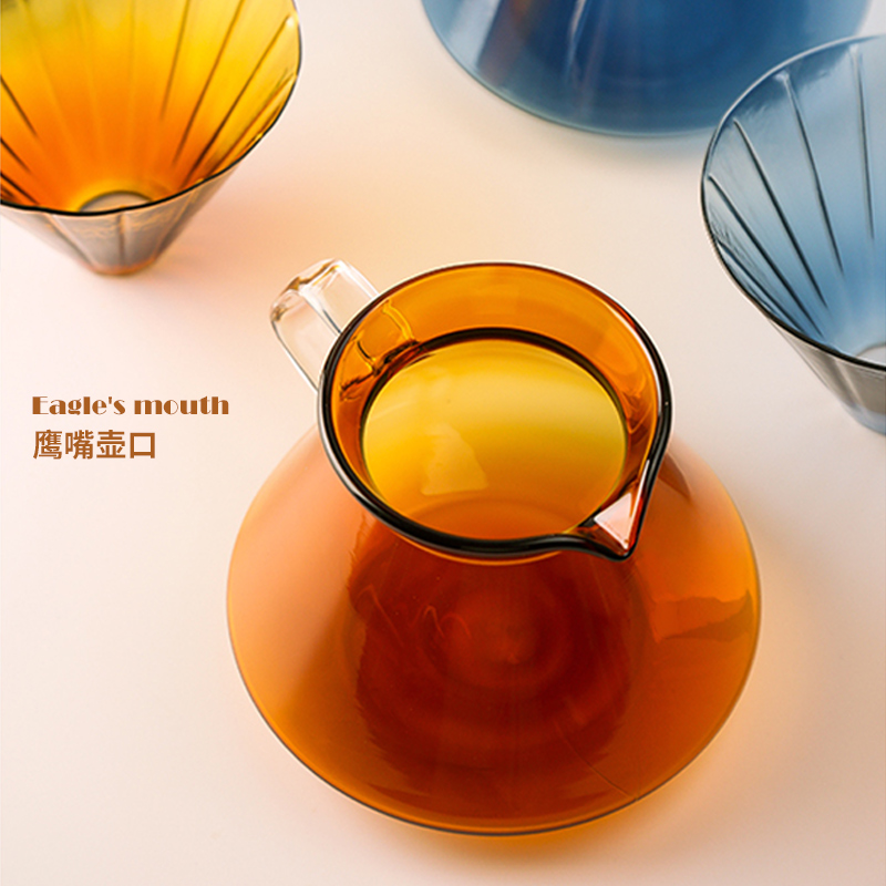 创意美式彩色v60过滤杯云朵分享壶滴漏手冲咖啡壶器具套装家用 - 图1