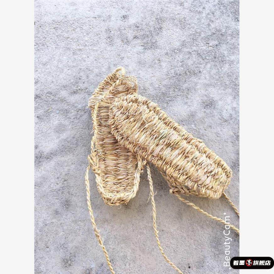 手工编织老式草鞋纯男夏季凉鞋复古草编表演人字拖鞋女士麻鞋草鞋,淘宝优惠券,粉丝福利购,淘宝优惠卷