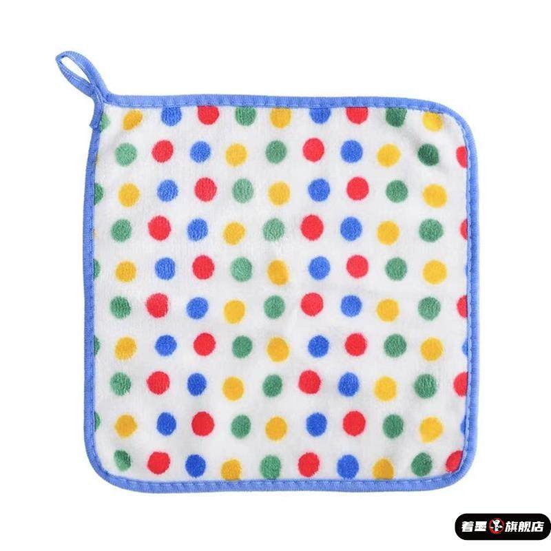 到手6条新款圆点珊瑚绒抹布加厚强吸水可挂厨房洗碗家用带挂绳,淘宝优惠券,粉丝福利购,淘宝优惠卷