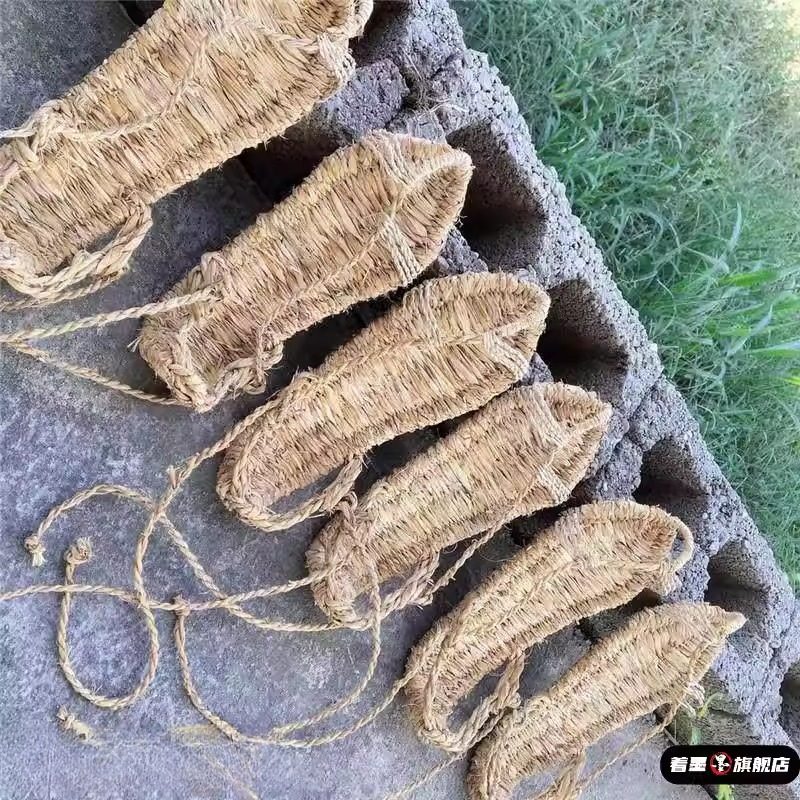 老式手工编织草鞋男款鞋纯竹麻草编凉鞋夏季透气休闲复古怀旧潮流,淘宝优惠券,粉丝福利购,淘宝优惠卷
