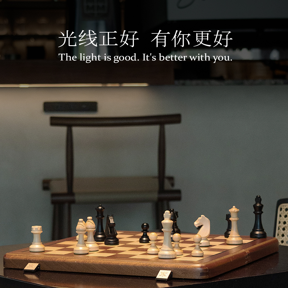 A&A CHESS/领御高档实木国际象棋套装/便携可折叠收纳高级感礼品-图3