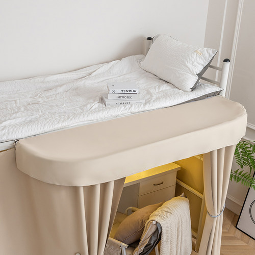 U型轨道宿舍桌帘顶单个 延伸学生外扩遮光下铺遮挡寝室上床下桌 - 图3