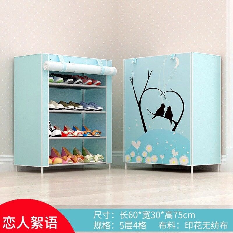 速发Shoe rack simple door multi-storey dust-preoof sassa dor - 图3