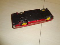 Glow Ancient Residence Wenge Period Old Iron Sheet Toy Inertia Red Flag Sedan iron sheet Tin Toy (bag old fidelity)