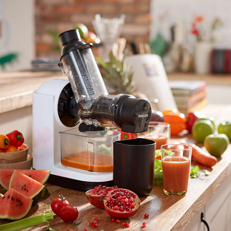 飞利浦大口径家用便携多功能原汁机 飞利浦电器榨汁机