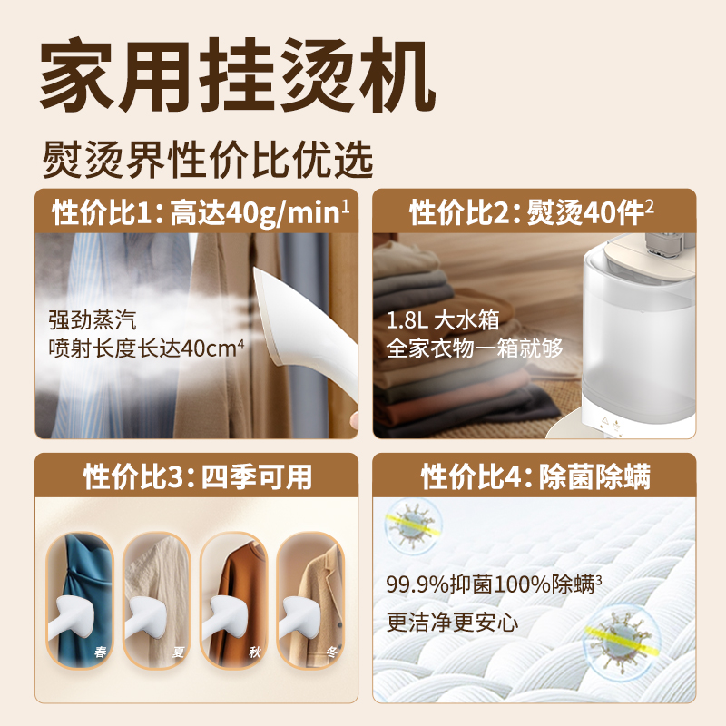 政府补贴飞利浦挂烫机熨烫机2025新款家用服装店立式蒸汽熨斗1050