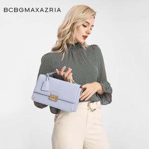 纽约都市系列 BCBGMAXAZRIA  真皮女包头层牛皮单肩小方包简约素