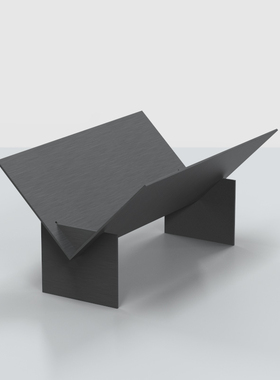 轻奢风金属报刊架售楼处装饰品