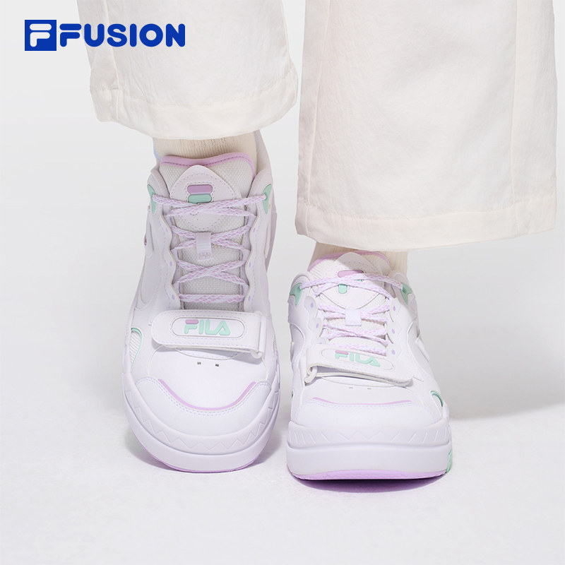 BANK丨FILA FUSION斐乐女士板鞋魔术贴2026新年红色女鞋运动鞋,淘宝优惠券,粉丝福利购,淘宝优惠卷