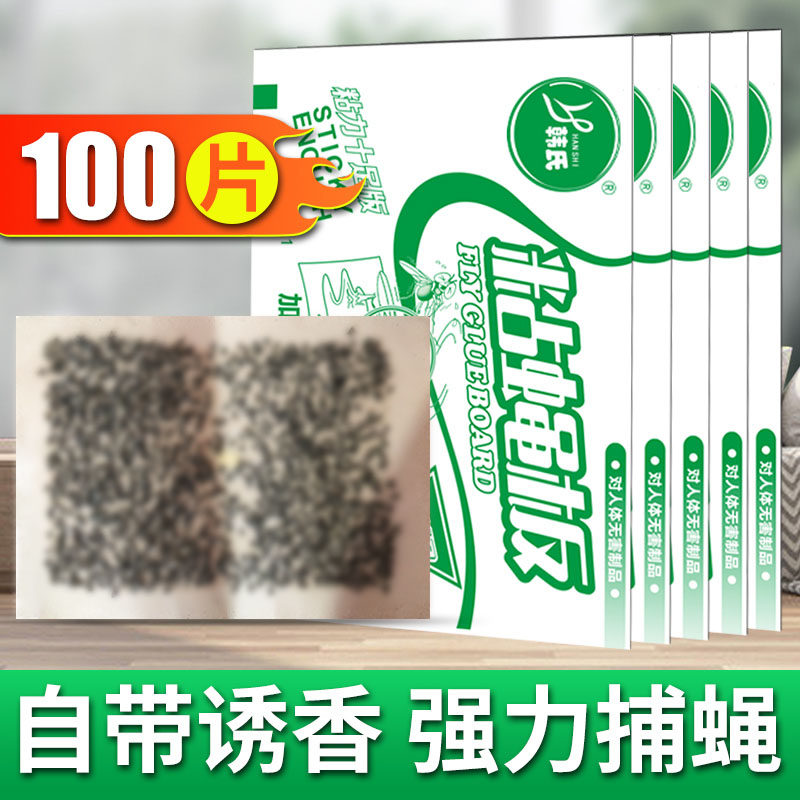 苍蝇贴强力粘蝇纸灭蝇子药粘蝇板自带诱饵蚊子贴驱赶捕捉饭店家用,淘宝优惠券,粉丝福利购,淘宝优惠卷
