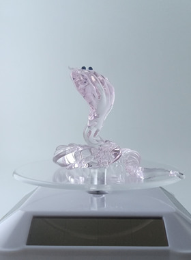 眼镜蛇水晶玻璃创意车载