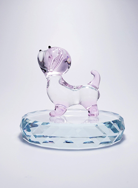 可爱生日礼物水晶玻璃创意摆件