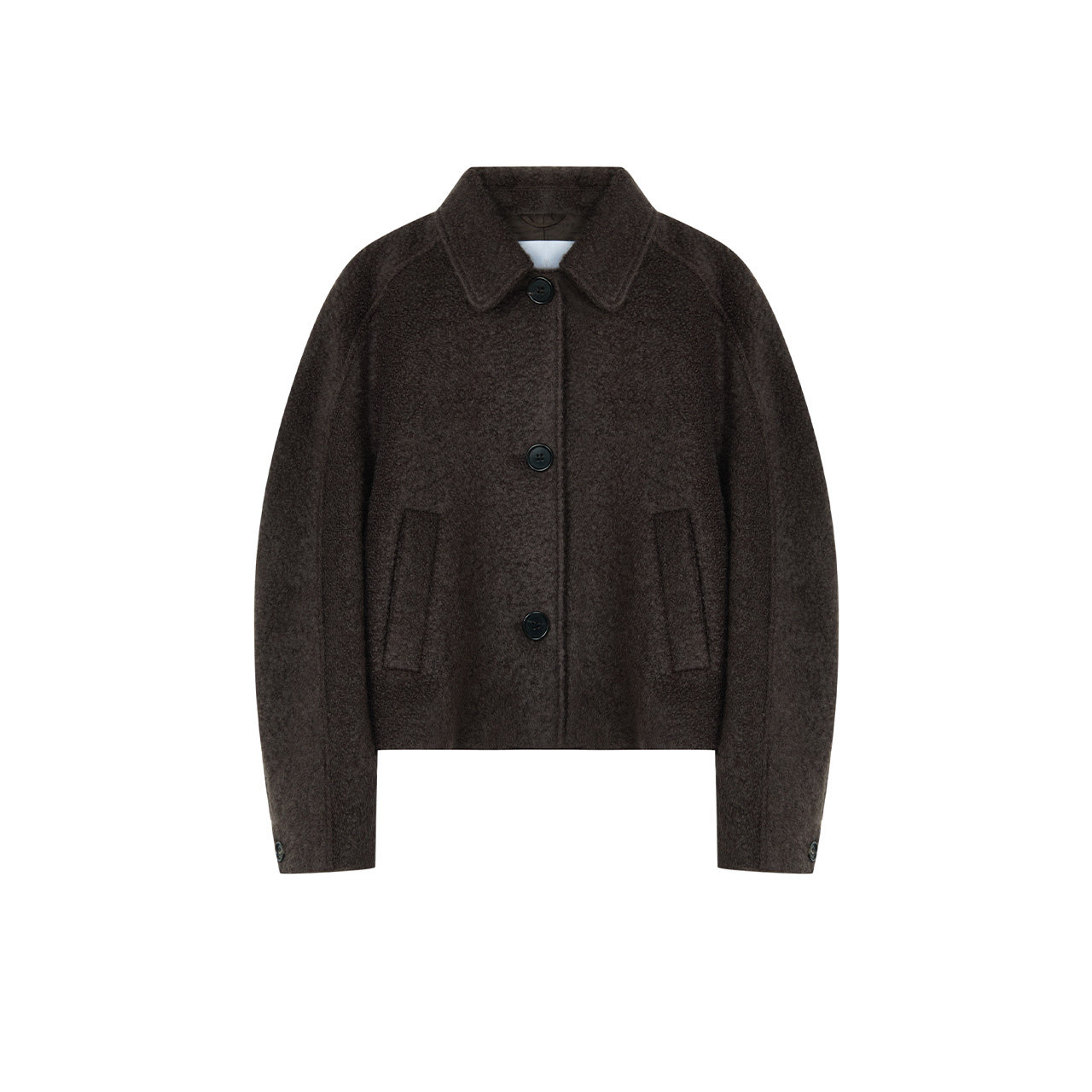 LANCY/朗姿2025冬新款复古简约羊毛马海毛短款大衣女翻领毛呢外套,淘宝优惠券,粉丝福利购,淘宝优惠卷