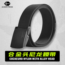 Cold steel alloy True nylon Tactical belt Inner belt Armed belt Training belt Military mini-belt outdoor military training