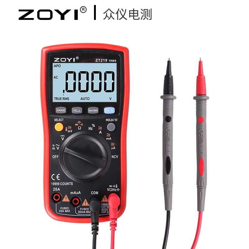 ZOYI众仪四位半高精度万用表ZT219/VC17B+/VC15B+数字万用表 - 图1