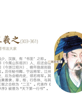东晋王羲之行书字帖《临钟繇千字