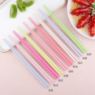 新款高档多巴胺糖果色筷子
