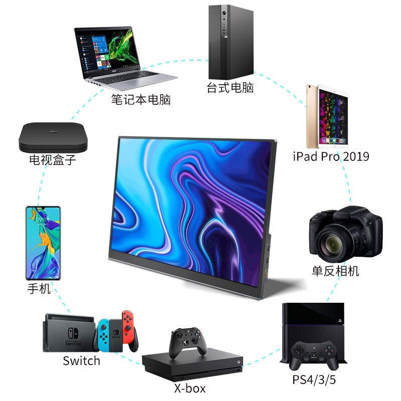 显为便携式显示器17.3寸240hz高刷switch外接屏幕PS5电脑扩展副屏 - 图3