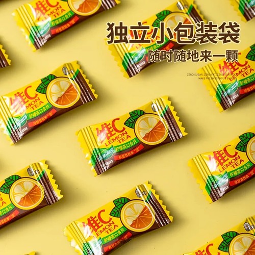 柠檬茶糖维c无糖薄荷柠檬茶口含片糖网红糖果果来吖糖果休闲分享 - 图3
