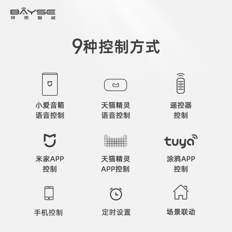 拜思华为电动铝百叶窗帘小米家电机遥控木百叶升降窗帘homekit - 图2