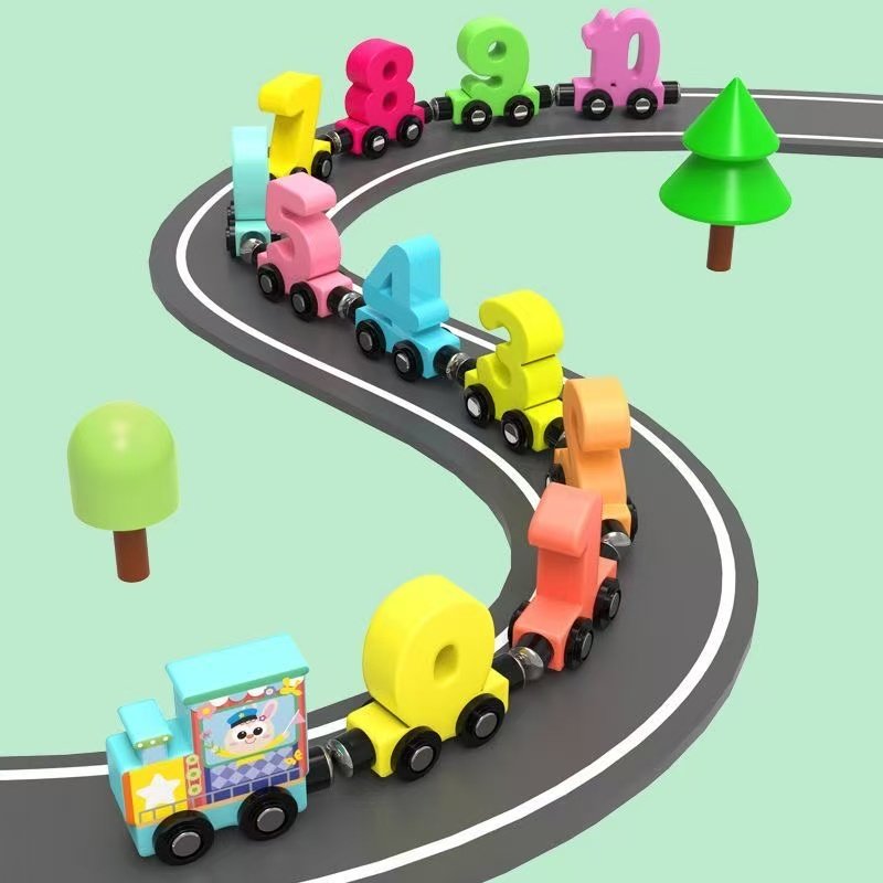 磁性数字小火车玩具儿童益智磁力积木拼装宝宝早教男孩女孩1-3岁,淘宝优惠券,粉丝福利购,淘宝优惠卷