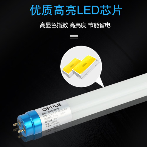 T8led玻璃灯管1.2米18w20w30w36w40w双端高亮节能停车场日光灯管 - 图1