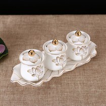 New Buddha set price One voice for cup ceramic Holy water glass for water glass for viewing cup Grand traghete for water cup sketching gold 