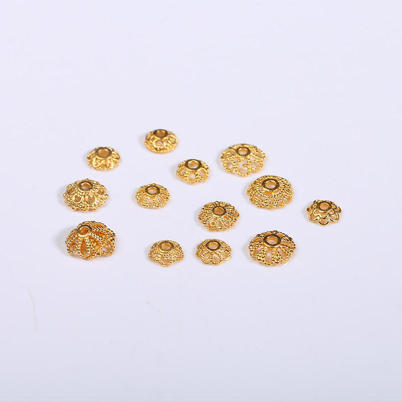 古法沙金镂空花托diy手工材料串珠隔片手链项链花帽饰品隔珠配件,淘宝优惠券,粉丝福利购,淘宝优惠卷