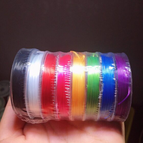 Bracelet elastic cord 8 colors mixed colorful rubber band diy
