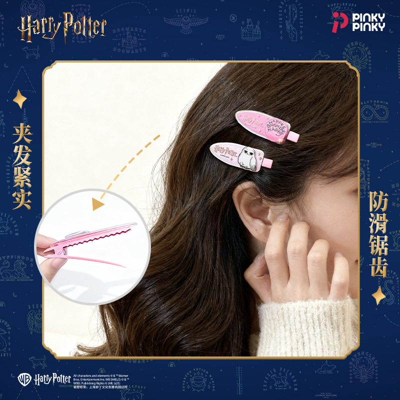 Pinky哈利波特周边发夹发卡蛇院夹子海格蛋糕海德薇COS配饰礼物 - 图2