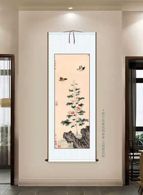 戴进《葵石蛱蝶图》真迹高清微喷