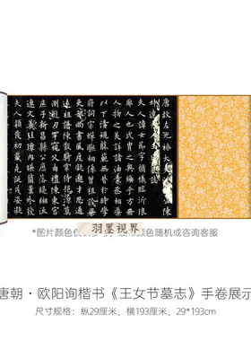 欧阳询楷书《王女节墓志》高清微