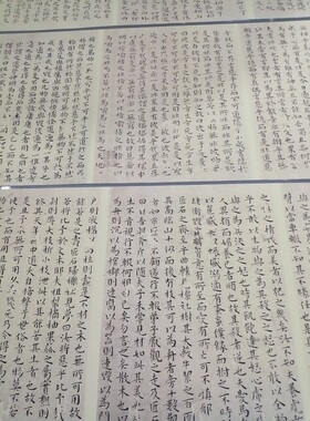 明书法王宠楷书精选南华真经真迹写经字画高清微喷仿古复制装饰画
