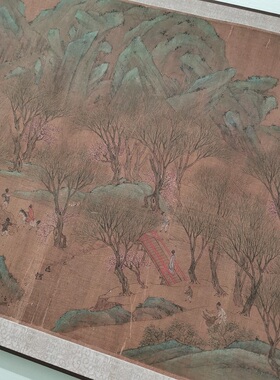 北宋张择端 清明上河图 大都会藏复古书画人物国画仿古手卷复制品
