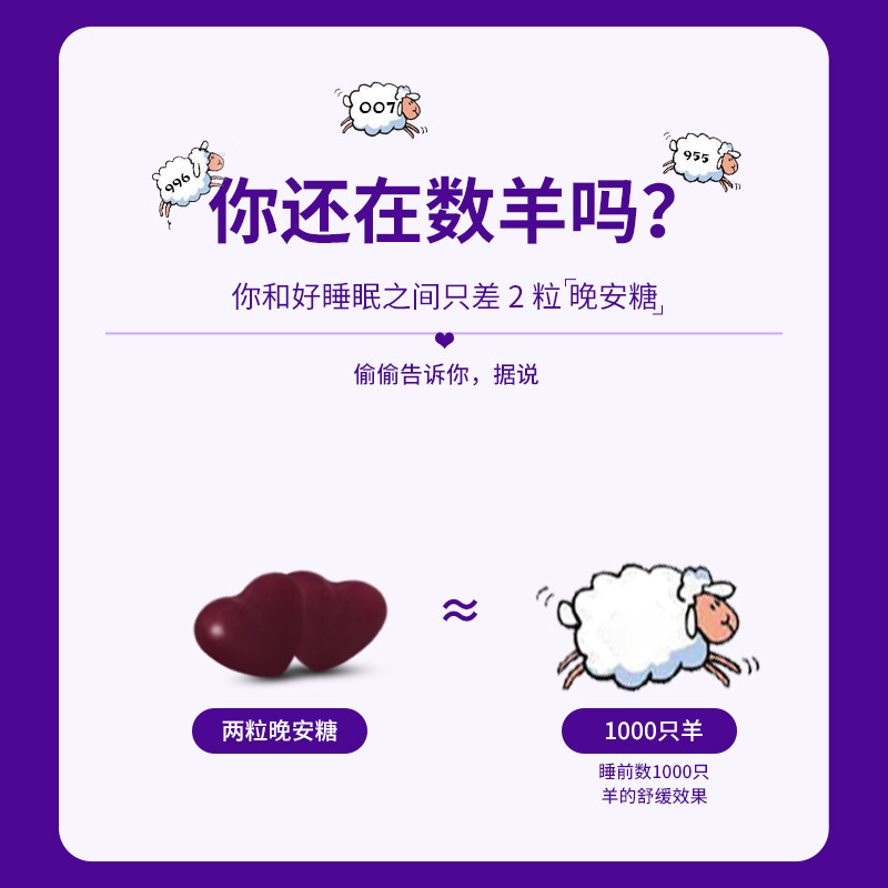 tipsyou gaba睡眠晚安软糖氨基丁酸 tipsyou褪黑素/蛇麻草/圣约翰草