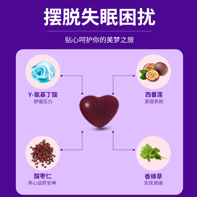 tipsyou gaba睡眠晚安软糖氨基丁酸 tipsyou褪黑素/蛇麻草/圣约翰草