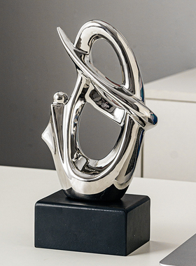 速发轻玄意式极简风摆件新房装家修具客厅沙发背景墙奢关电视柜装