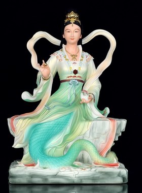 速发树脂仿瓷娲娘娘神地娲补天大像之母佛像家用供摆精致奉件