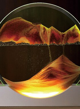 现货3D立体灯光流沙画沙漏摆件高级客厅创意电视柜沙画桌面玄关装