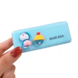 Мультяшная медицинская маска, коробка для хранения, переносная детская одноразовая банка для хранения для школьников