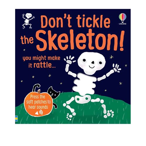 英文原版 Don't Tickle the Skeleton! 别给骷髅挠痒痒 搞笑万圣节主题 纸板洞洞发音书 儿童触觉感官认知 尤斯伯恩 Usborne - 图3