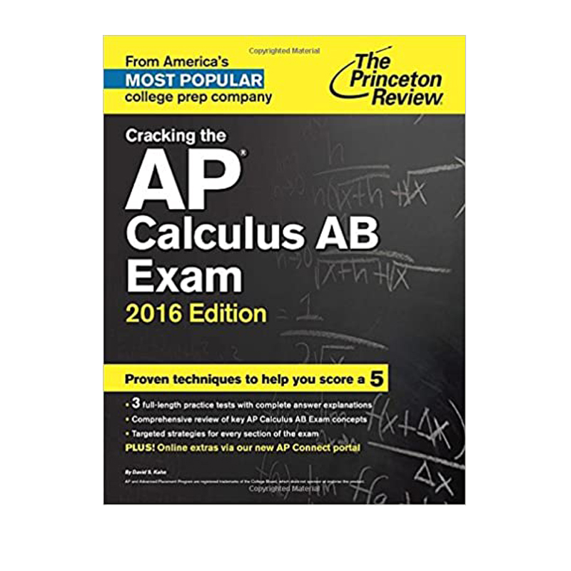 英文原版孤品清仓 Cracking the AP Calculus AB Exam: 2016 Edition英语学习自学工具书练习册-图2