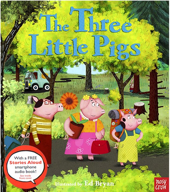 英文原版 Fairy Tales Three Little Pigs 三只小猪 儿童英语启蒙 经典童话故事绘本 Nosy Crow Stories Aloud 赠官方音频