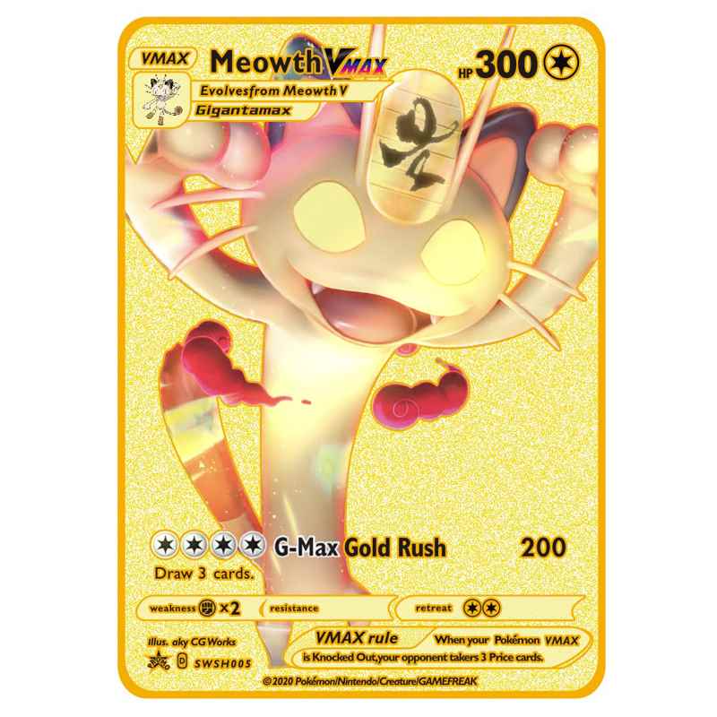 2021 NEW Pokemon Cards Metal V Card PIKACHU Charizard Golden - 图3