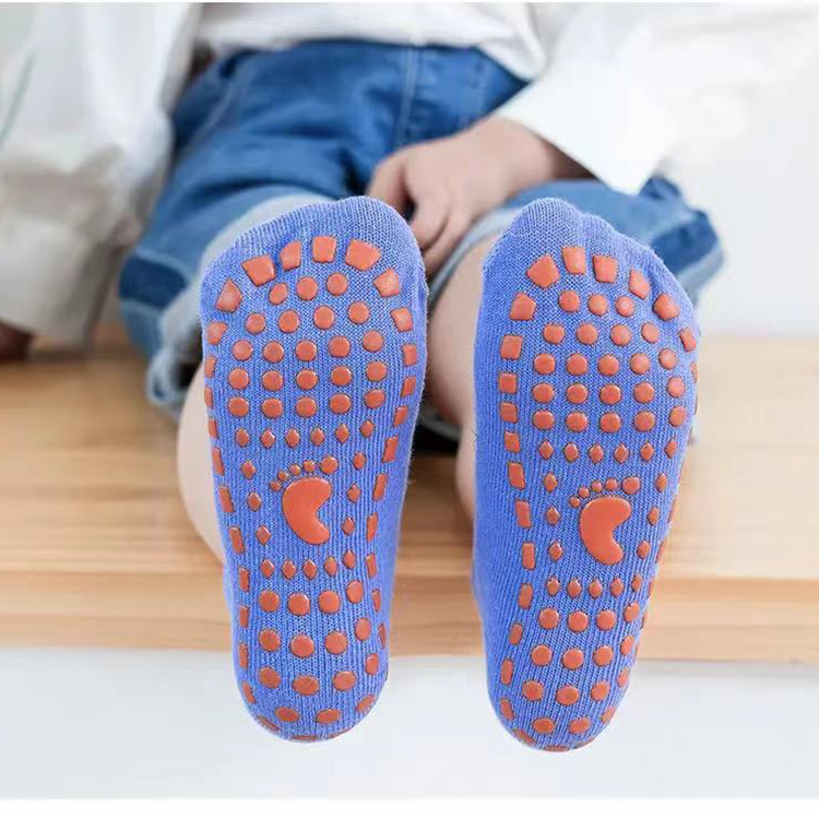 宝宝地板袜夏季儿童室内隔凉防滑鞋套婴儿学步袜室内蹦床袜成人 - 图3