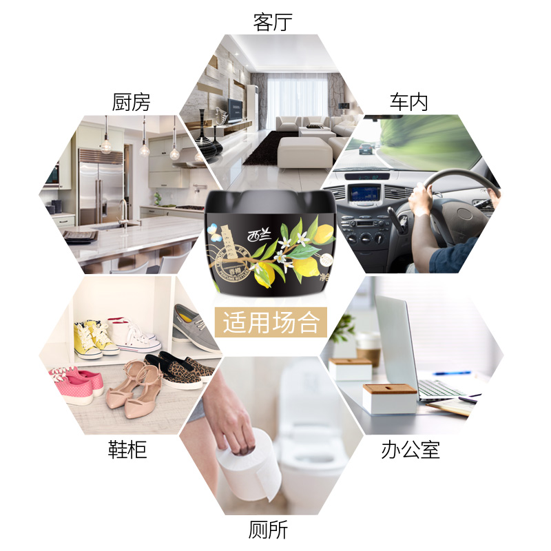 西兰固体空气清新剂室内家用除味香薰卫生间持久留香车载除臭神器